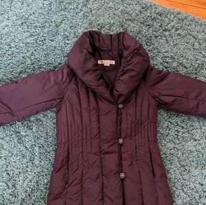 Larry Levine Down Jacket - Cowl neck